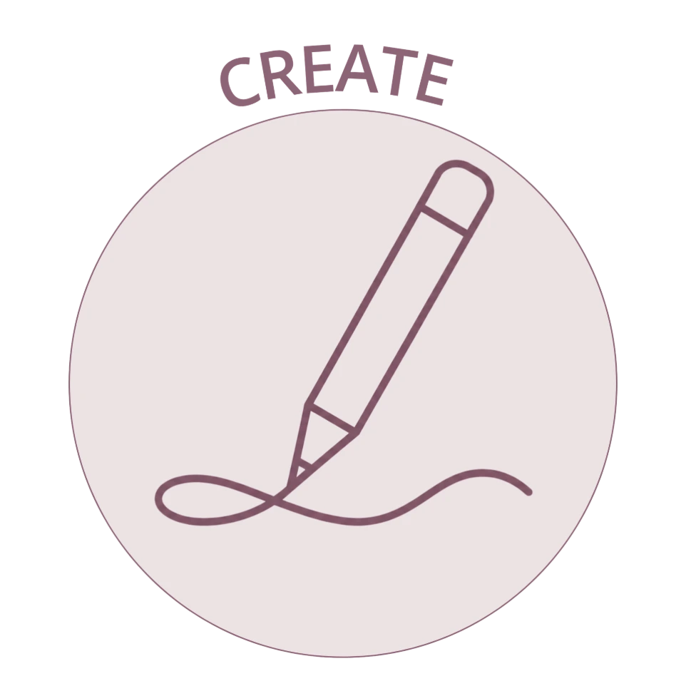 Pencil icon representing logo design, branding, and website creation