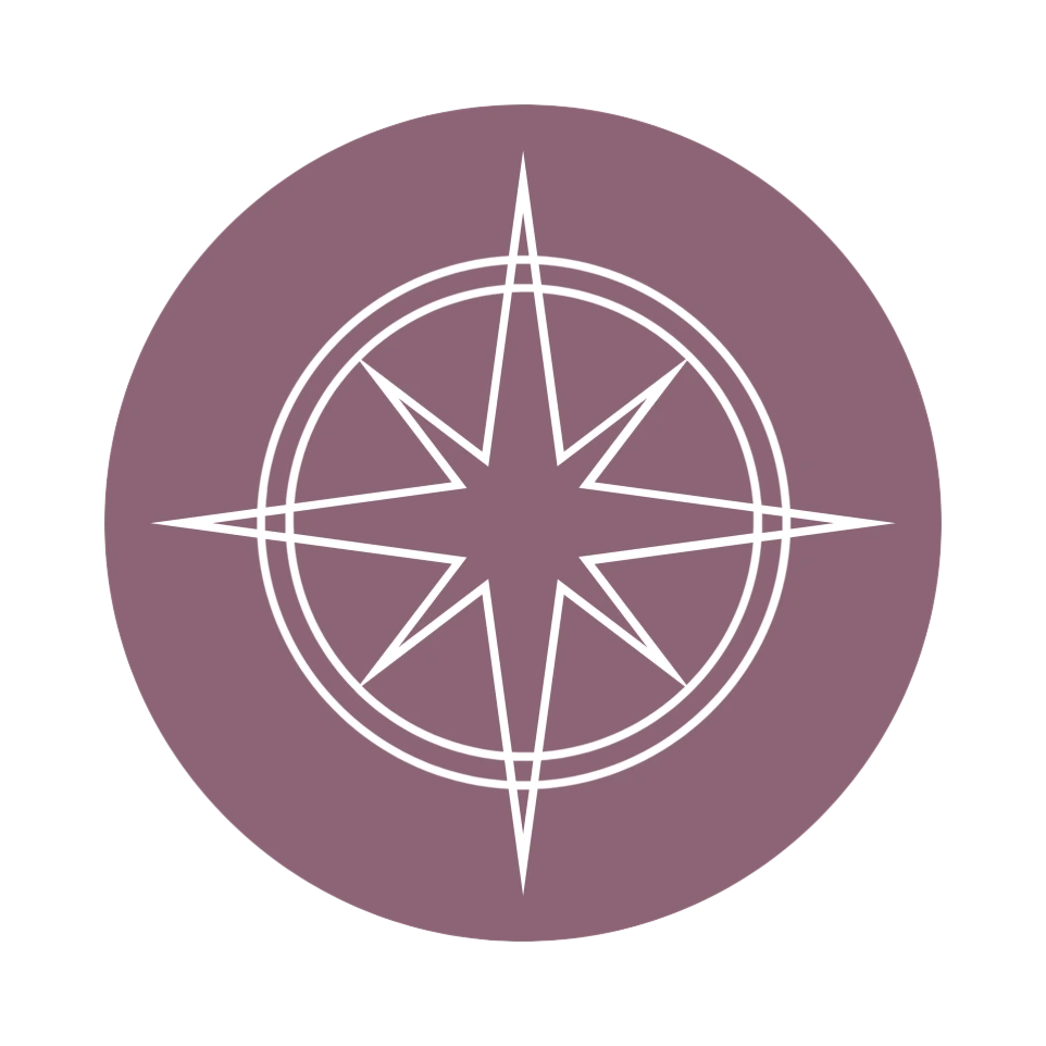 Compass icon representing strategic brand and website design decisions