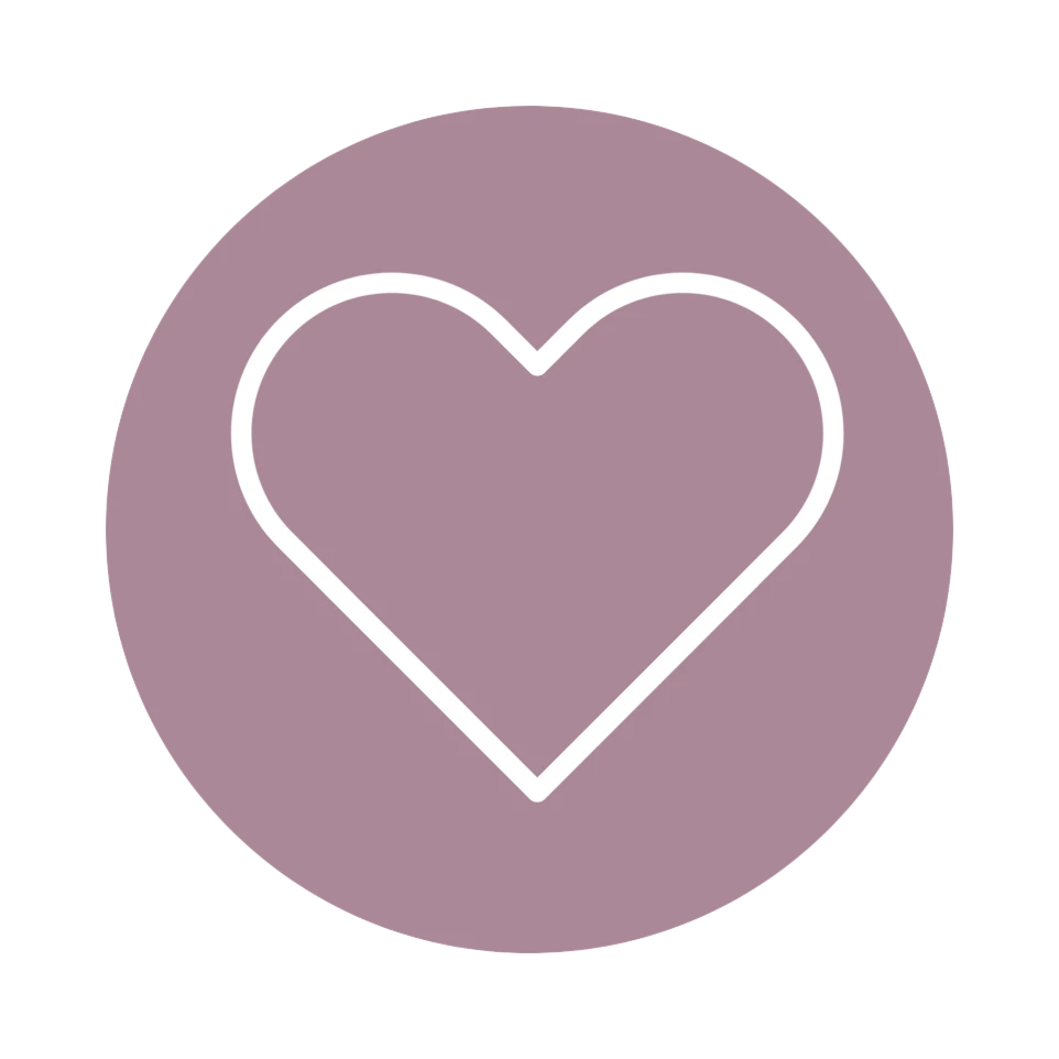 Heart icon representing authentic collaboration and human-centered design